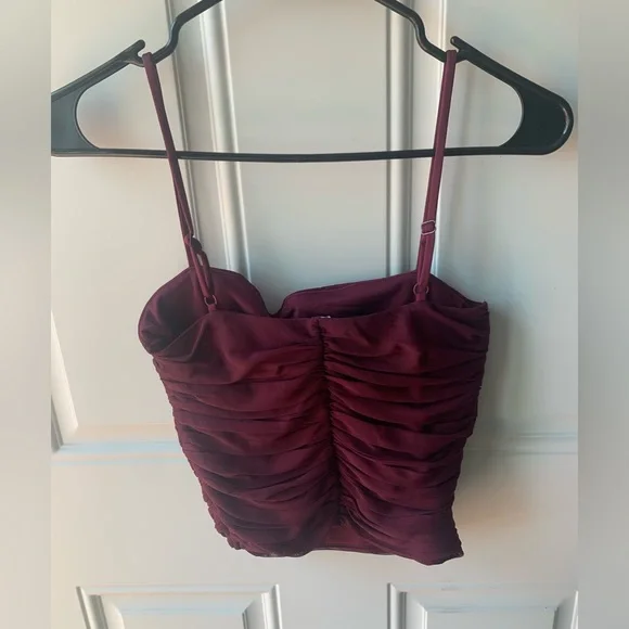 Express conscious edit body contour mesh midi skirt & cropped cami size small - Picture 4 of 4